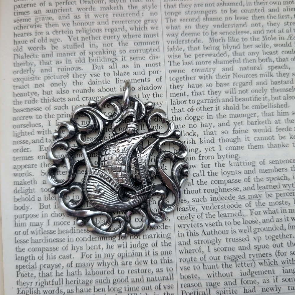 Vintage Silver Nautical Pendant